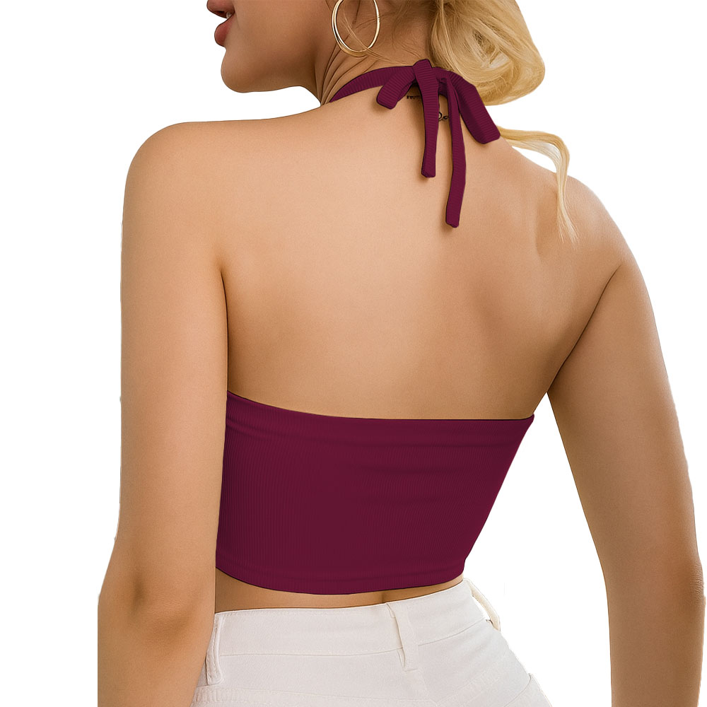 TOP MUJER BRA RIB GRUESO 604GEN ANA-07 COLOR GUINDA - 2