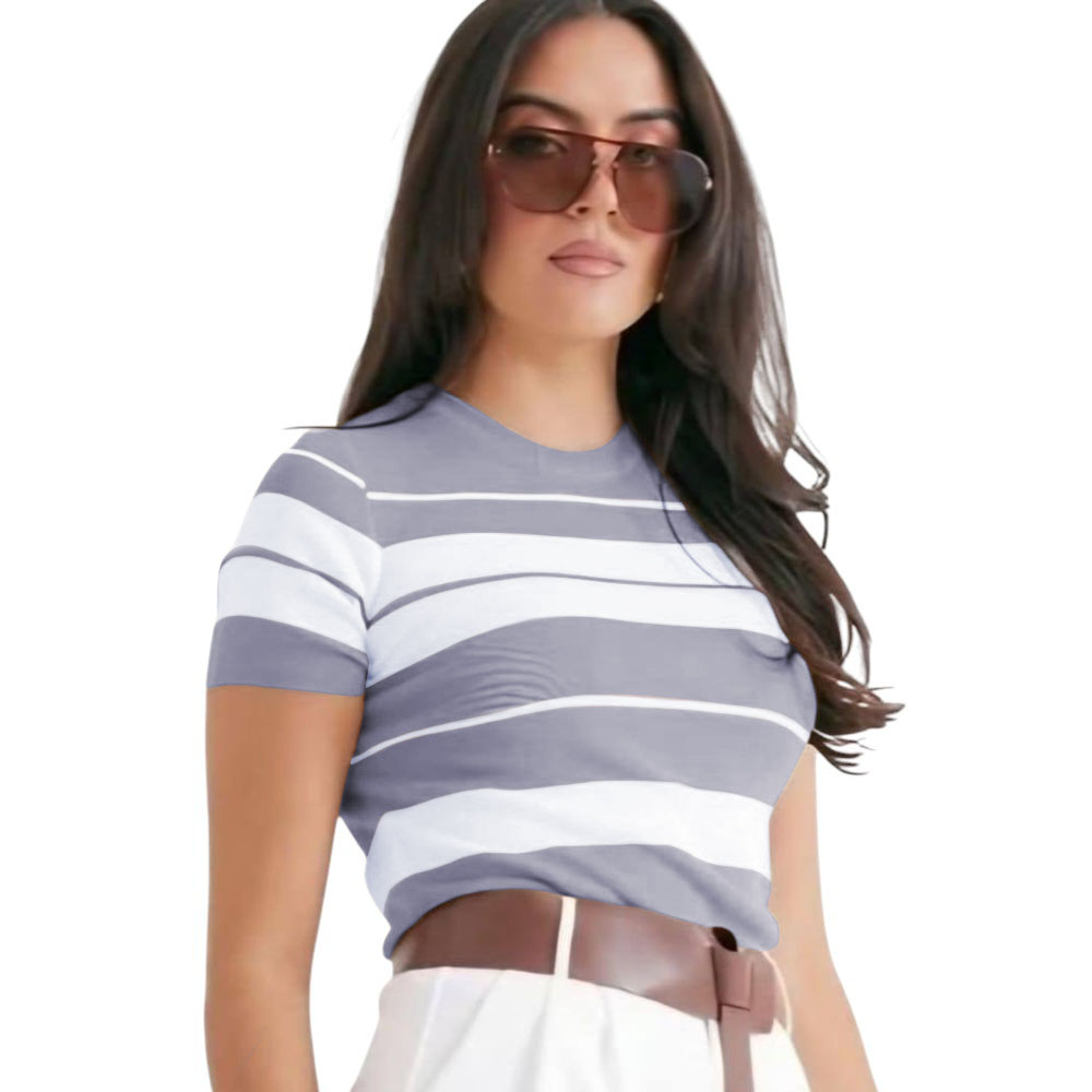 POLO MUJER HILO NEW ECOSHOPING 359G-17 COLOR GRIS - 1