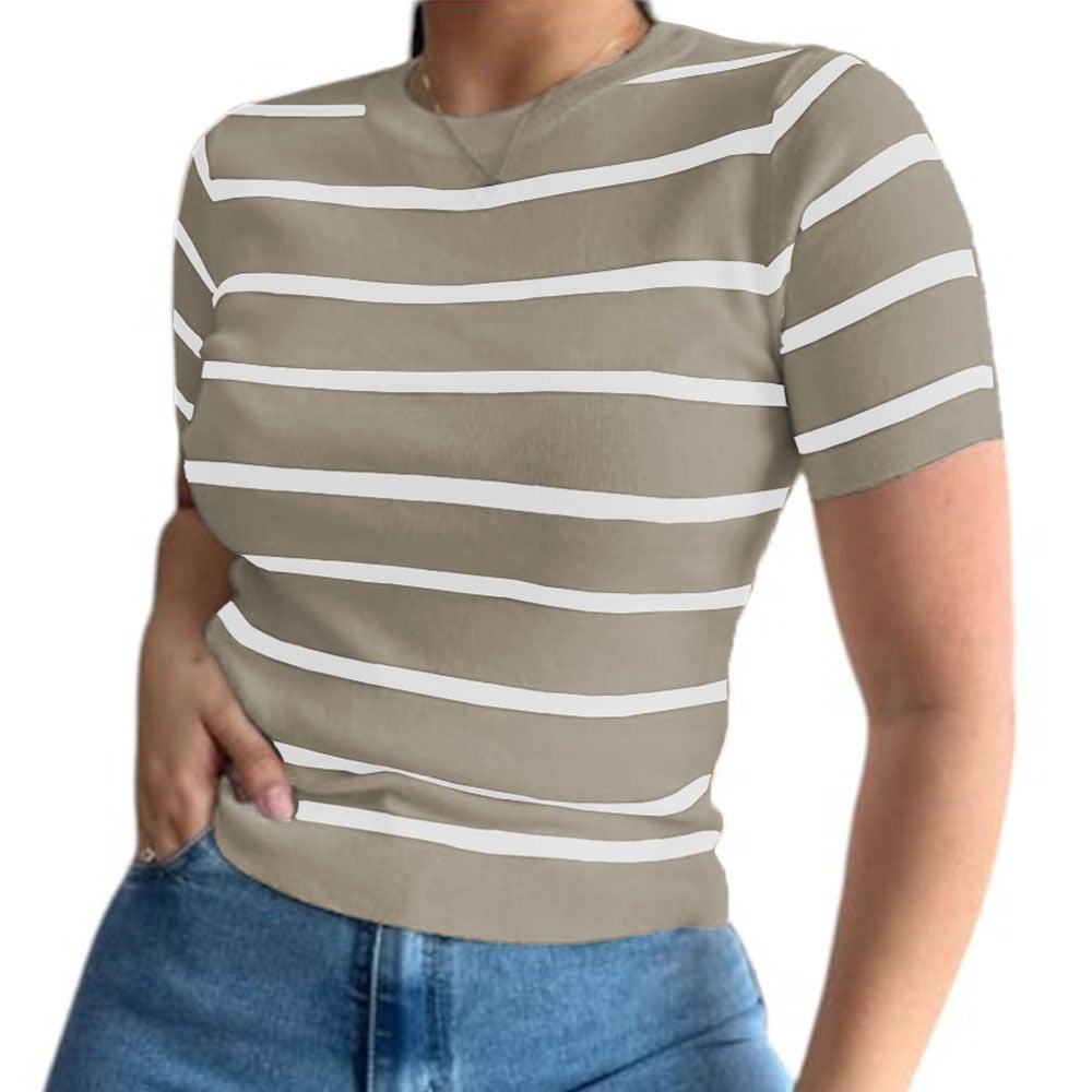 POLO MUJER HILO 43SOT1 GAB-18 RAYAS CRUDO - 1