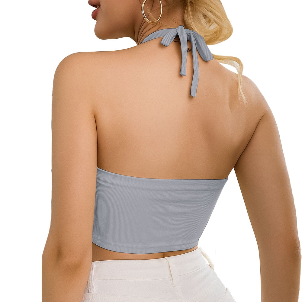 TOP MUJER BRA RIB GRUESO 604GEN ANA-07 COLOR GRIS - 2