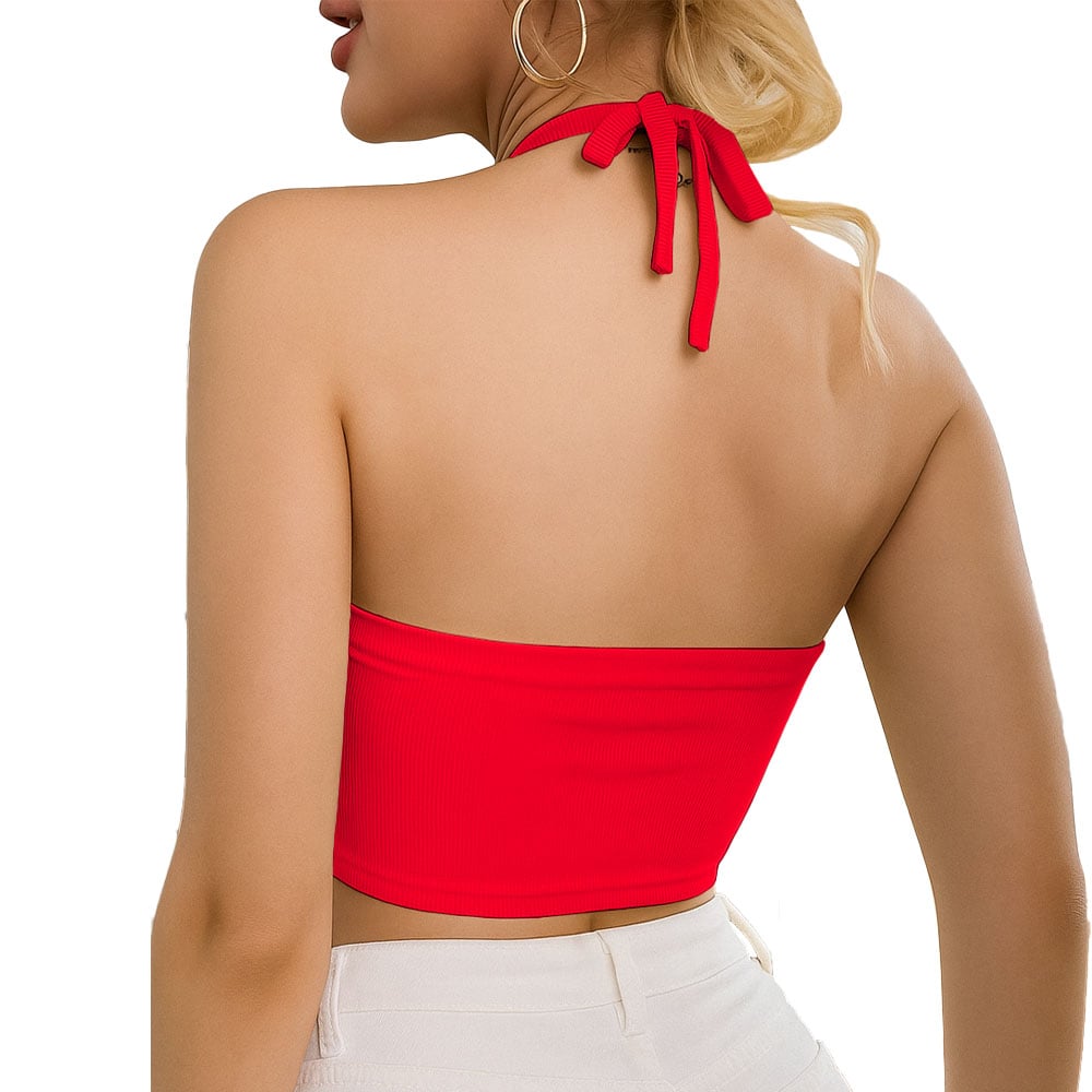TOP MUJER BRA RIB GRUESO 604GEN ANA-07 COLOR ROJO - 2
