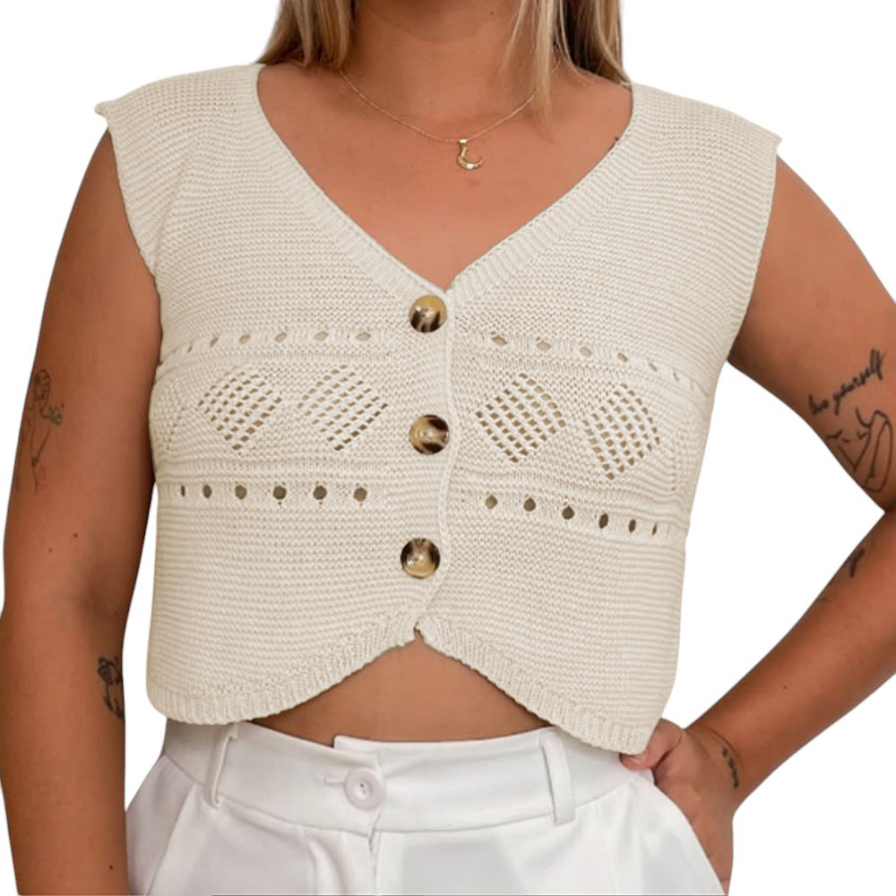 SUETER MUJER HILO TACTO 352G-15 COLOR HUESO - 1