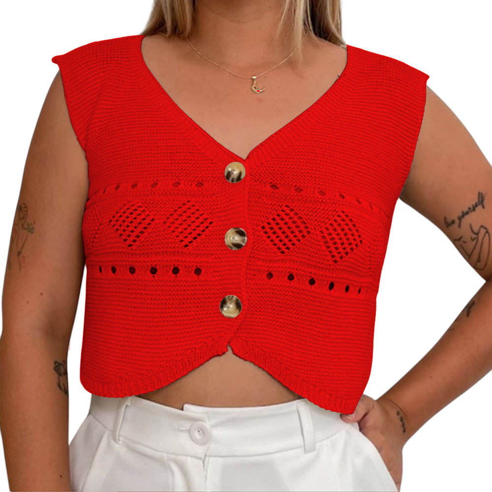 SUETER MUJER HILO TACTO 352G-15 COLOR ROJO - 1