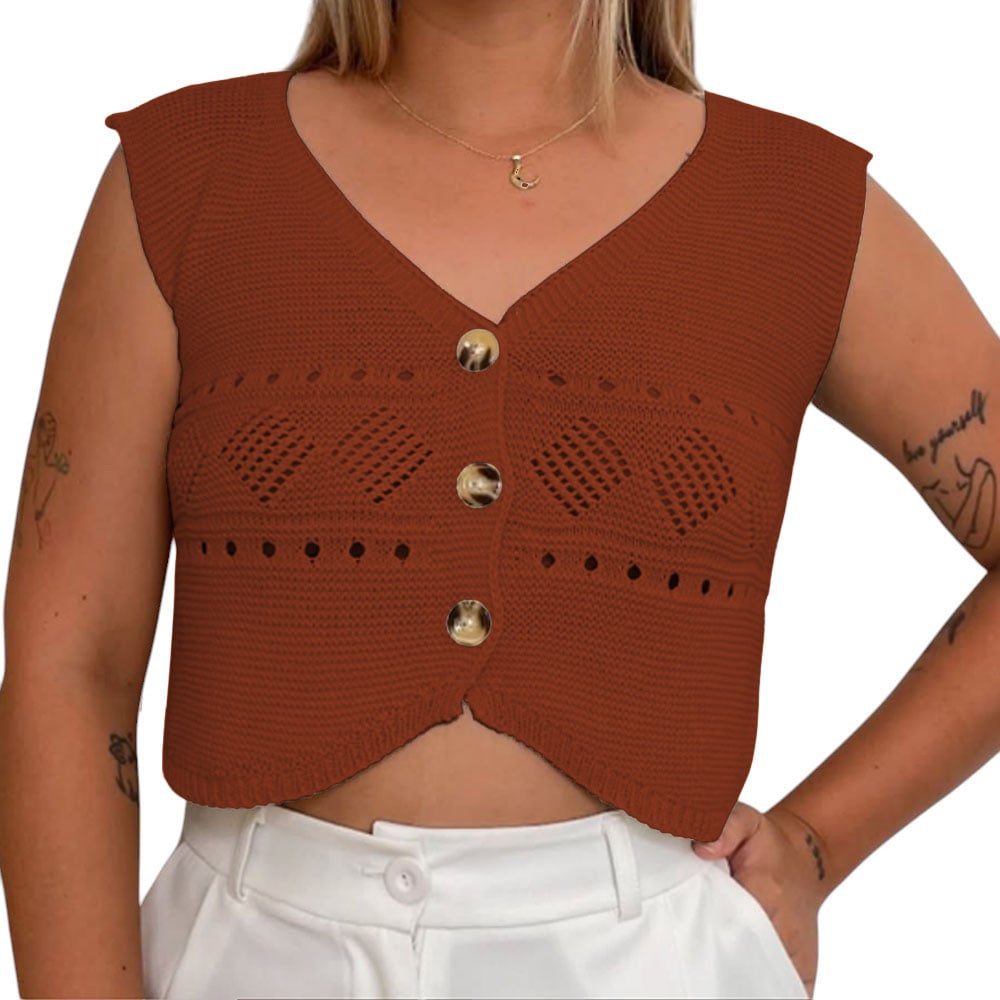 SUETER MUJER HILO TACTO 352G-15 COLOR LADRILLO - 1