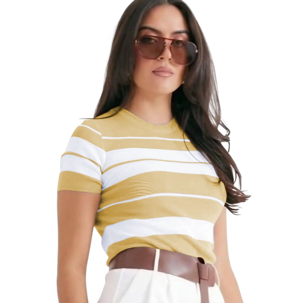 POLO MUJER HILO NEW ECOSHOPING 359G-17 COLOR GALLETA - 1