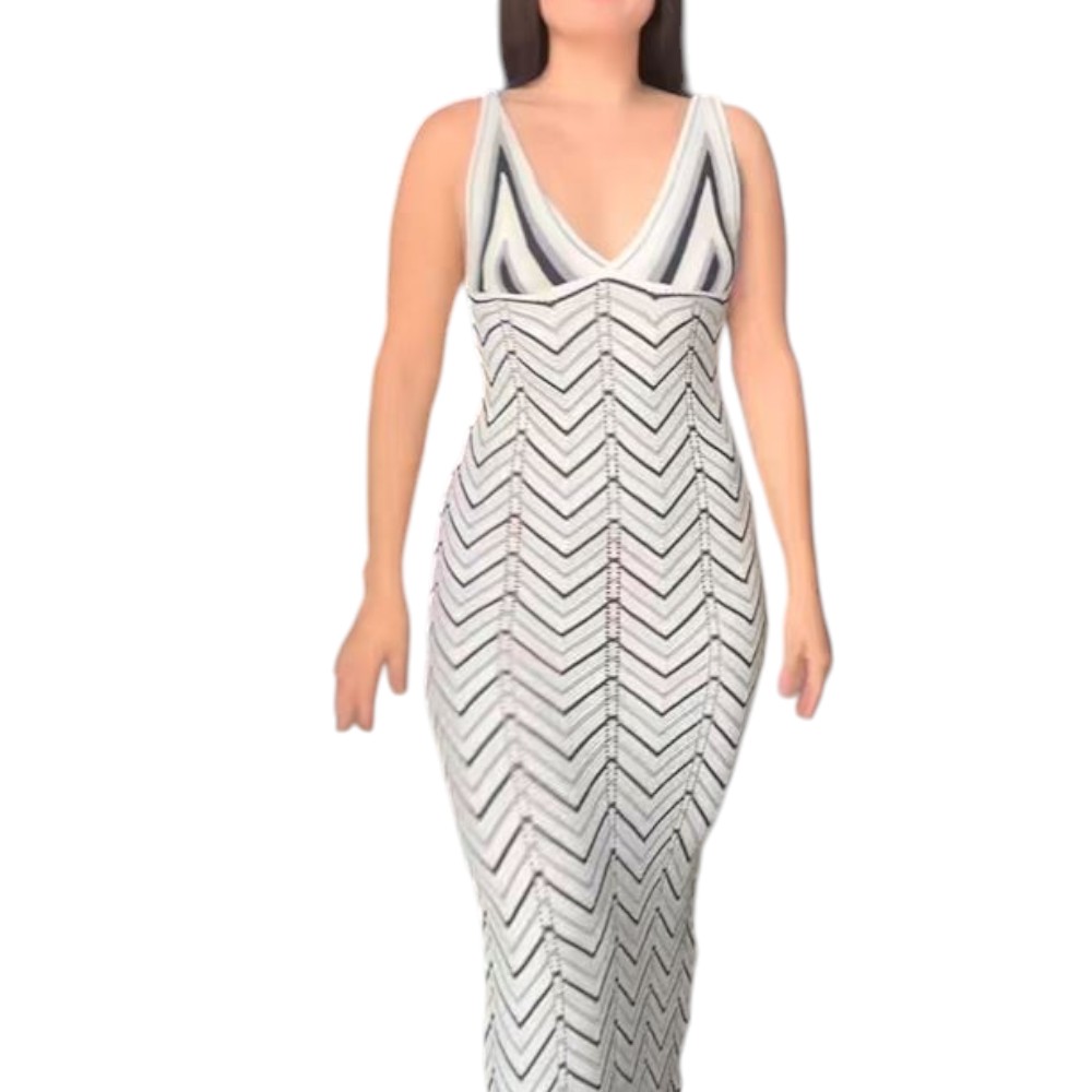 VESTIDO ARCOIRIS HILO TACTO 468G ANE-39 COLOR NEGRO - 4