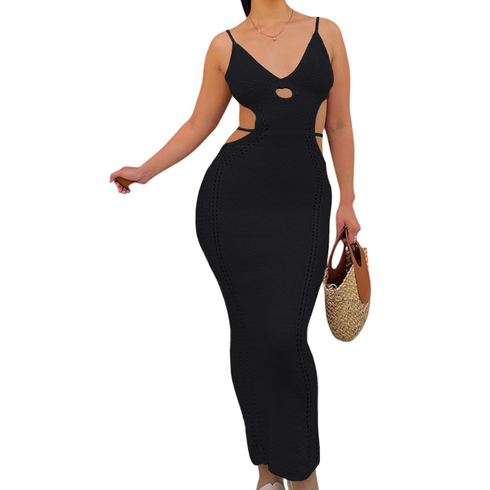 VESTIDO HILO TACTO 127G EVE-27 COLOR NEGRO - 1