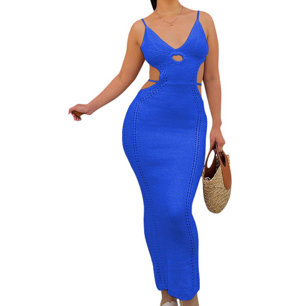 VESTIDO HILO TACTO 127G EVE-27 COLOR AZUL - 1