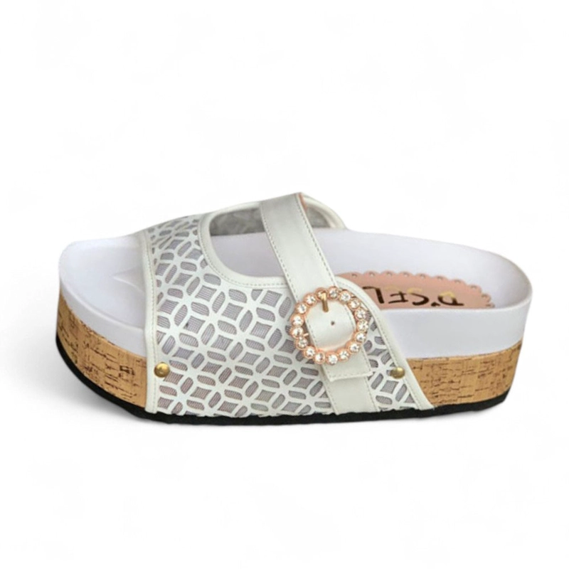 SANDALIA MUJER GRECA ALTO X5 2086L-50 COLOR BLANCO - 1