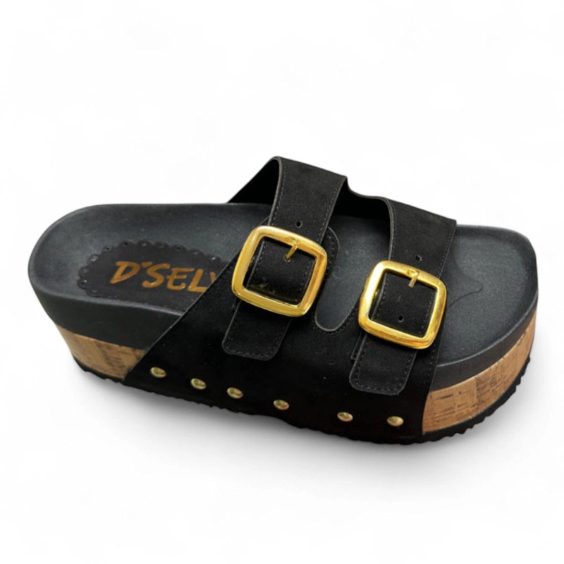 SANDALIA MUJER ALTO X5 TACTO CORCHO 2086L-53 COLOR NEGRO - 1