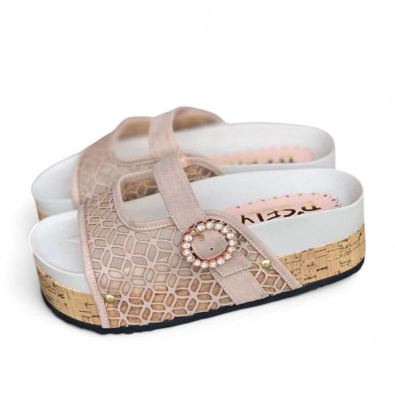 SANDALIA MUJER GRECA ALTO X5 2086L-50 COLOR ROSADO - 4