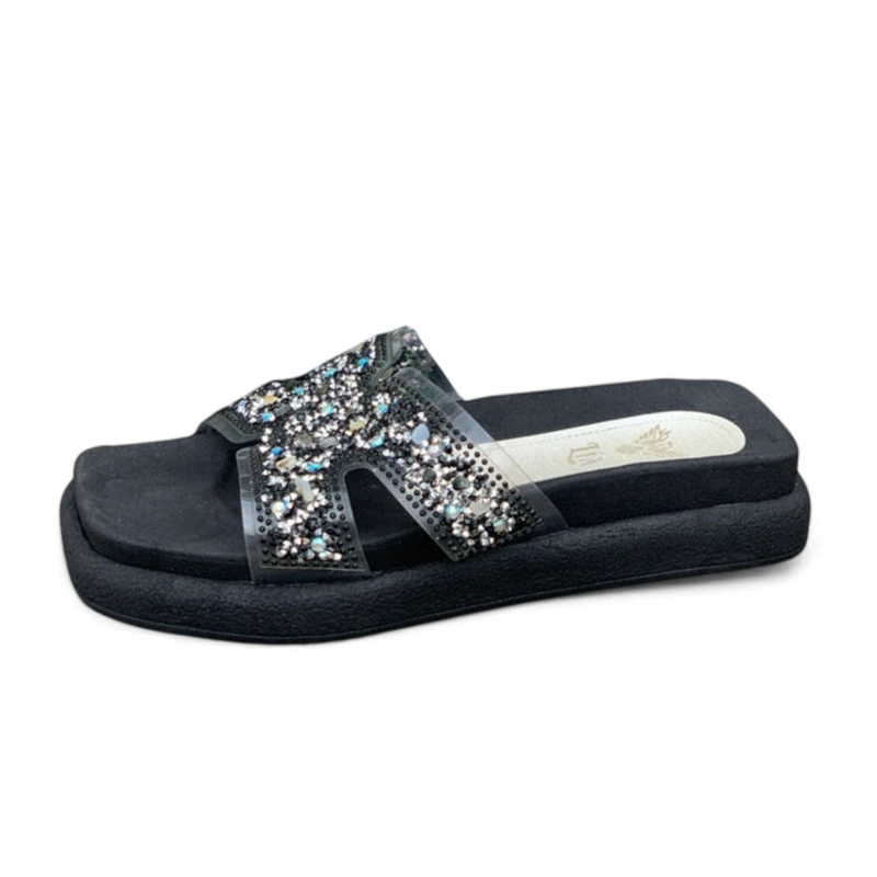 SANDALIA MUJER ALTO X3 2086L-48 COLOR NEGRO - 1