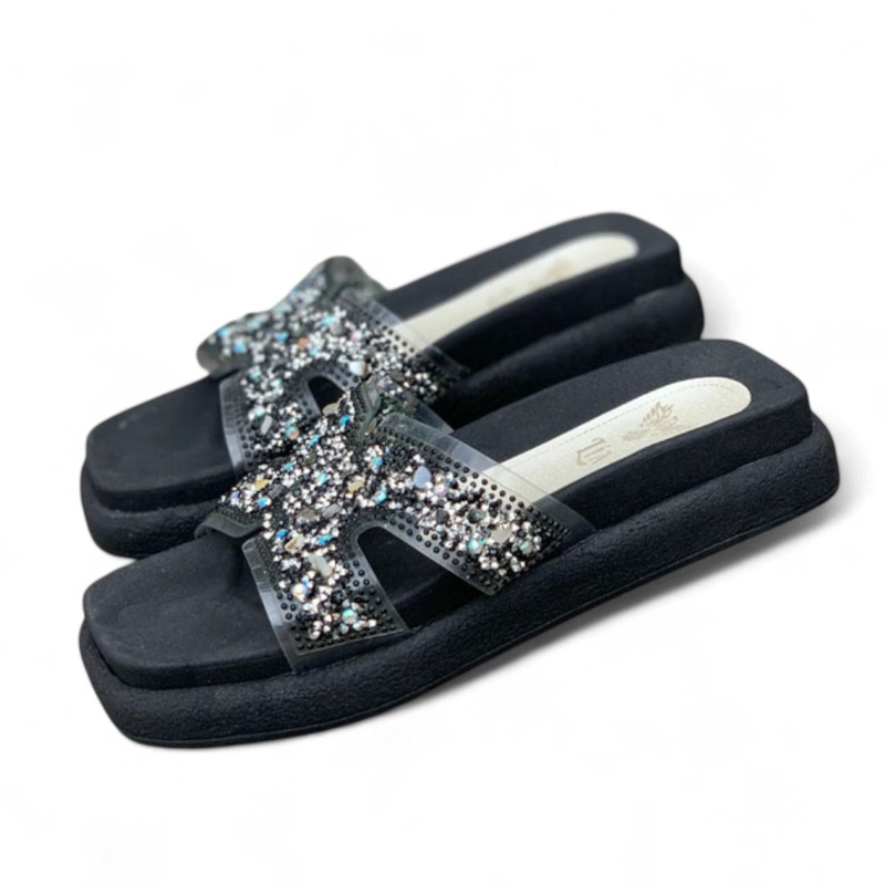 SANDALIA MUJER ALTO X3 2086L-48 COLOR NEGRO - 2