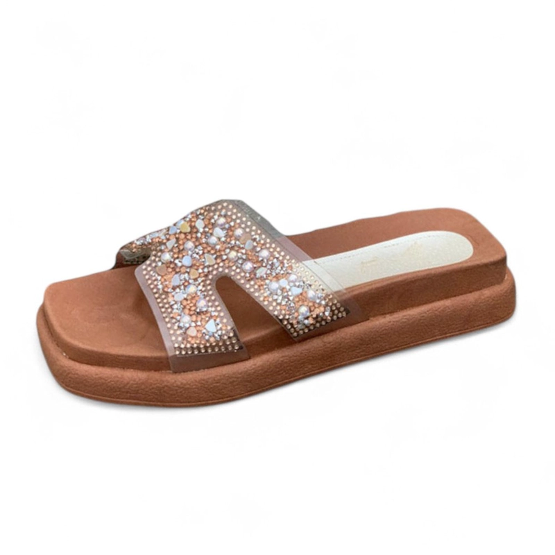 SANDALIA MUJER ALTO X3 2086L-48 COLOR MARRON - 1