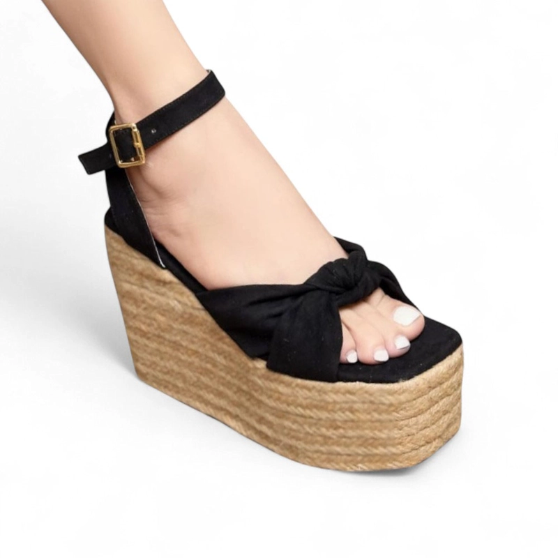 SANDALIA MUJER PLATAFORMA X9 YUTE 2086L-58 COLOR NEGRO - 1