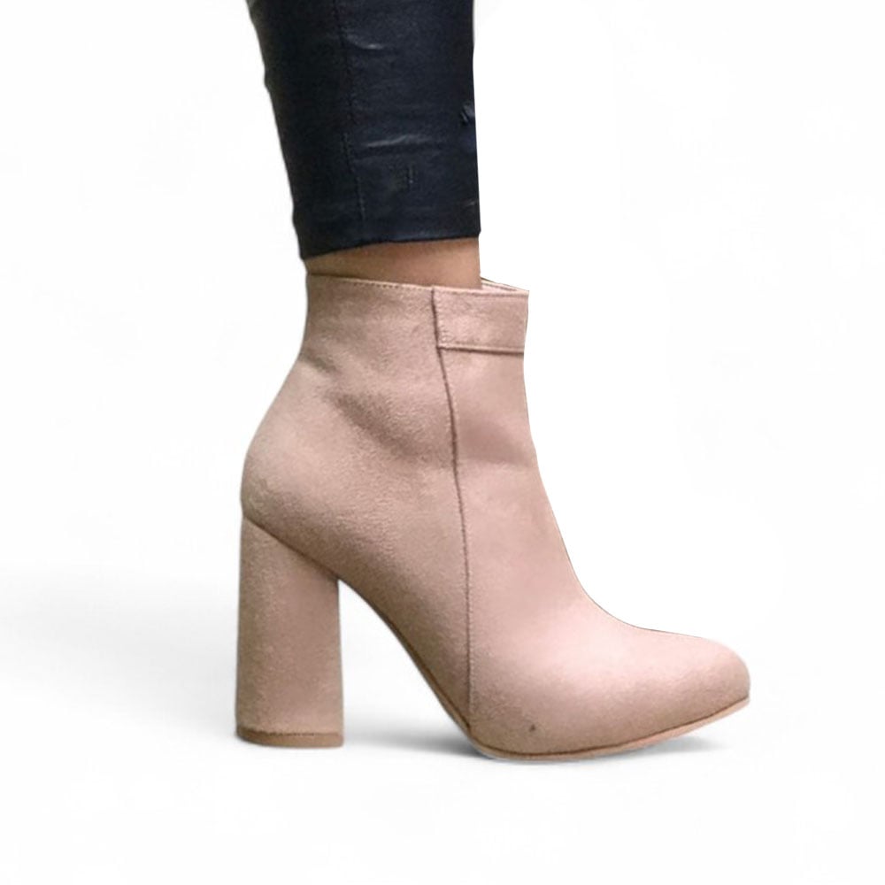 TACO 9 BOTA MUJER CLASICA GAMUZA 2086L-60 COLOR BEIGE - 1