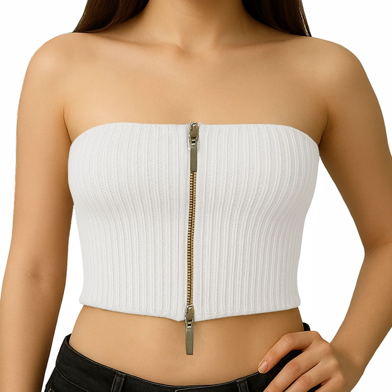 TOP STRAPPLE DOBLE CIERRE 474G LID-10 HILO TACTO COLOR HUESO - 1