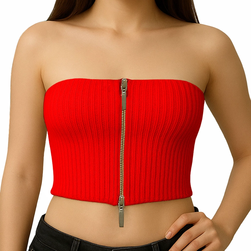 TOP STRAPPLE DOBLE CIERRE 474G LID-10 HILO TACTO COLOR ROJO - 1