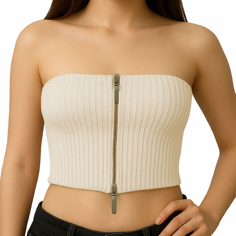 TOP STRAPPLE DOBLE CIERRE 474G LID-10 HILO TACTO COLOR PERLA - 1