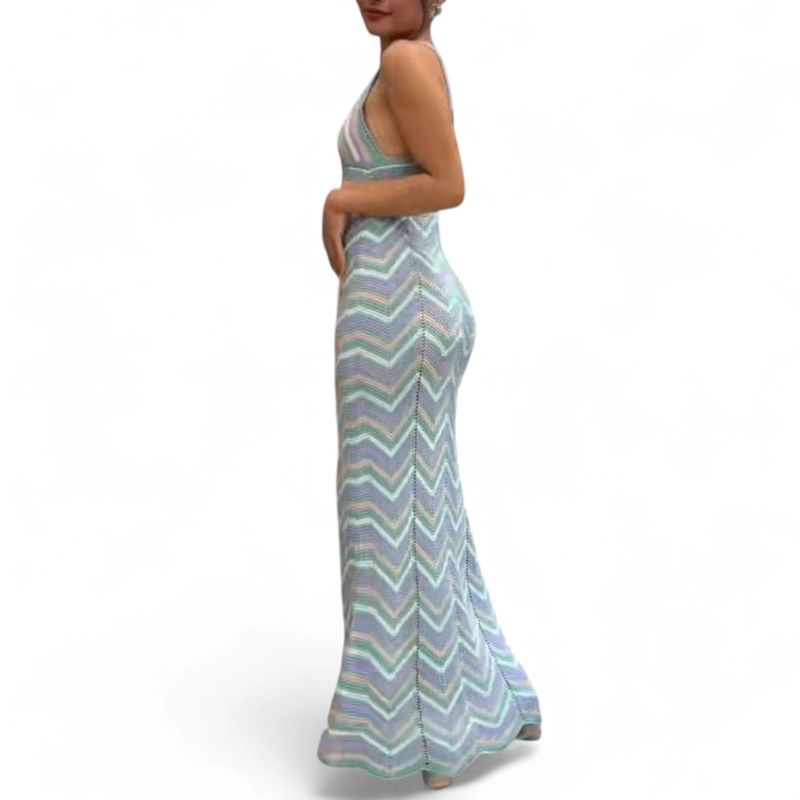VESTIDO ARCOIRIS MATERIAL LAD 233G-32 HILO TACTO COLOR MULTICOLOR - 2