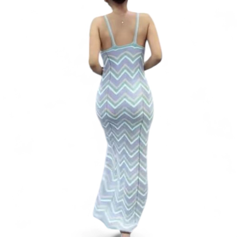 VESTIDO ARCOIRIS MATERIAL LAD 233G-32 HILO TACTO COLOR MULTICOLOR - 3