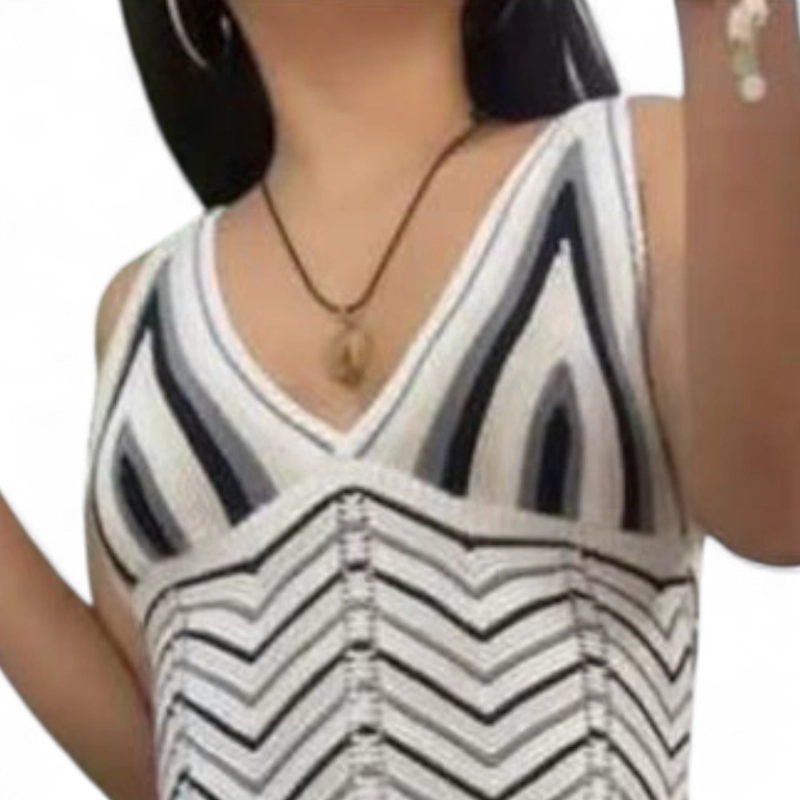 VESTIDO ARCOIRIS MATERIAL LAD 233G-32 HILO TACTO COLOR GRIS - 3