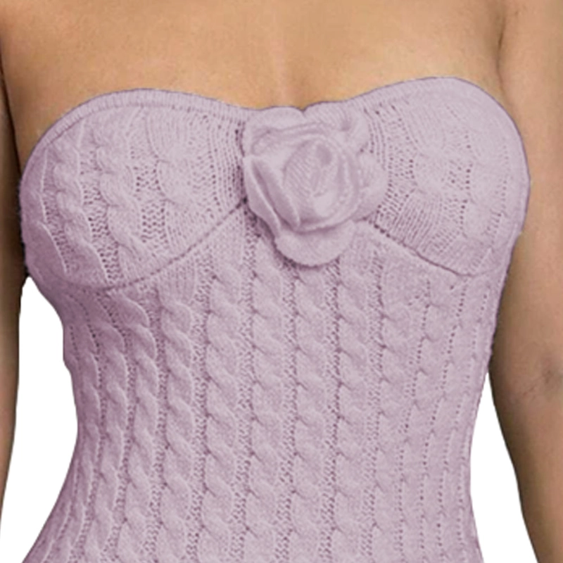 VESTIDO TIRANTES ROSA ROSS 359G-26 HILO TACTO COLOR API - 4