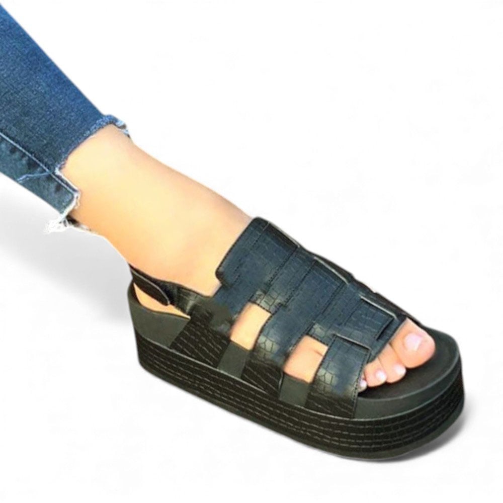SANDALIA MUJER 1431L-45 PODER COLOR NEGRO - 1
