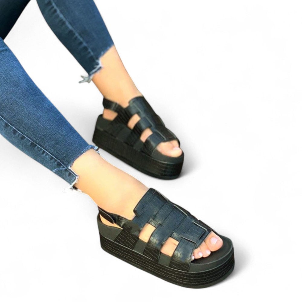 SANDALIA MUJER 1431L-45 PODER COLOR NEGRO - 2