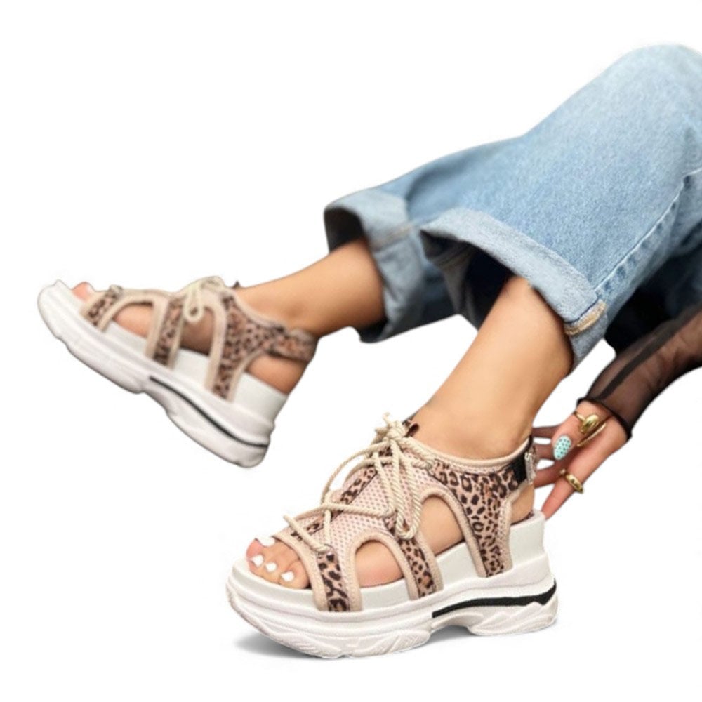 SANDALIA MUJER 1431L-55 CODIGO 11 COLOR ANIMAL PRINT - 2