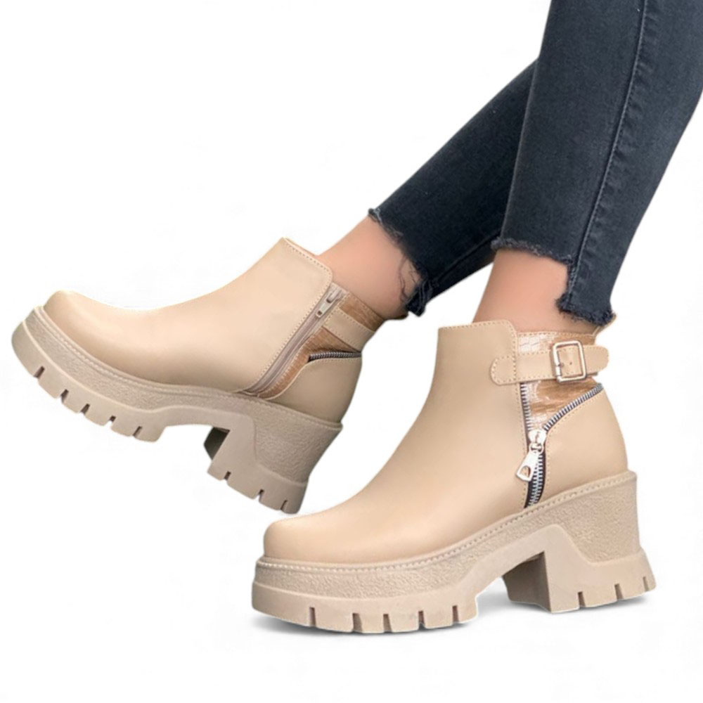 BOTIN MUJER 1431L-60 TACO 7 COLOR PIEL - 2
