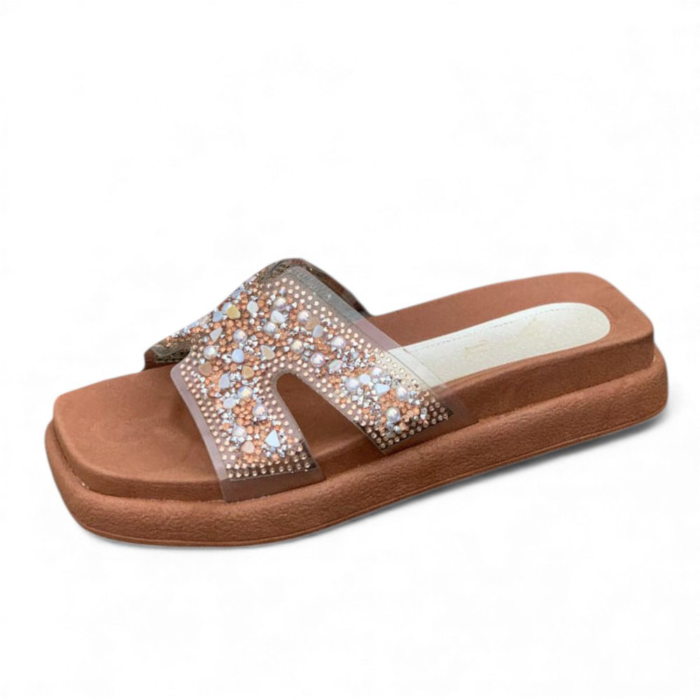 SANDALIA MUJER 1431L-48 MICA H COLOR CARAMELO - 1