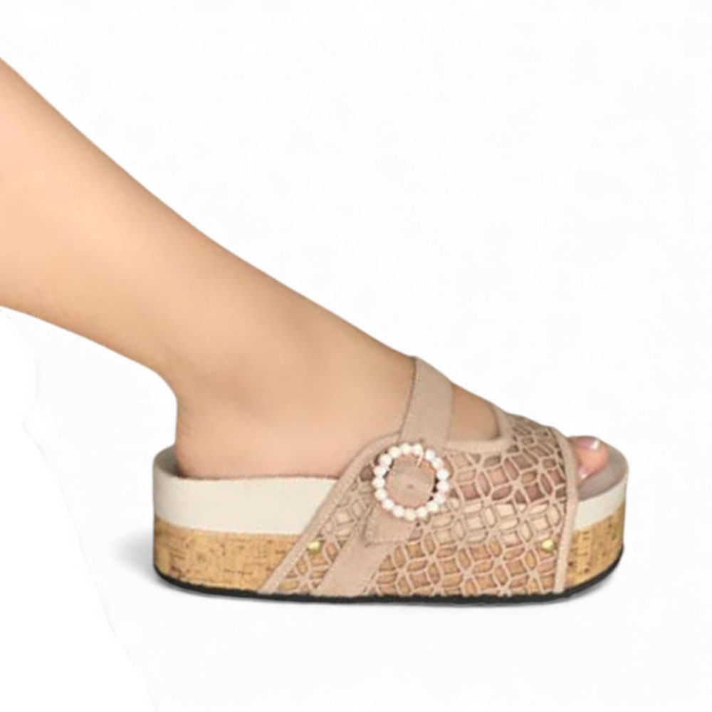 SANDALIA MUJER 1431L-50 ABL PLATAFORMA 7 COLOR NUDE - 1