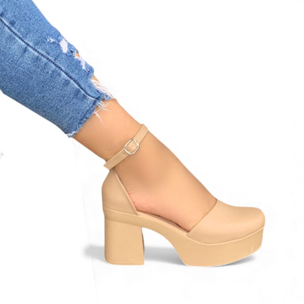 SANDALIA MUJER 1431L-60 TACO 7 COLOR NUDE - 1