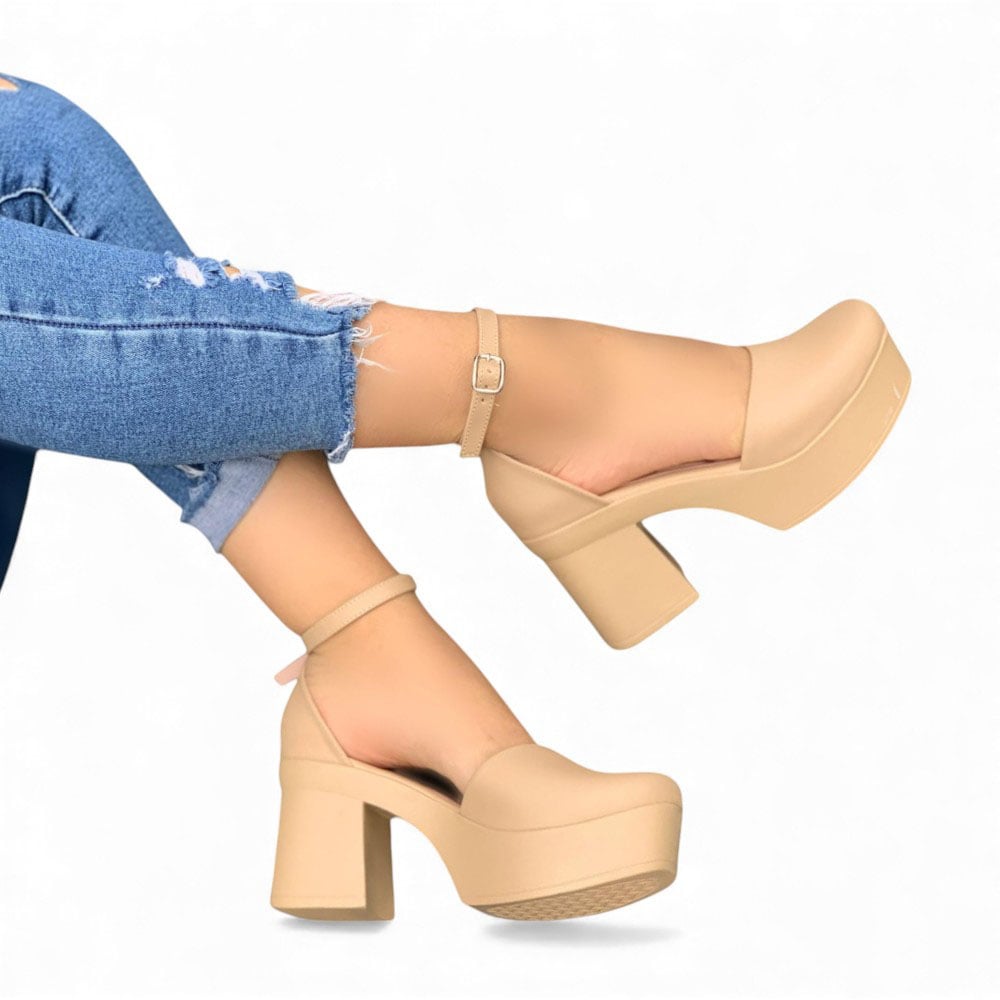 SANDALIA MUJER 1431L-60 TACO 7 COLOR NUDE - 2