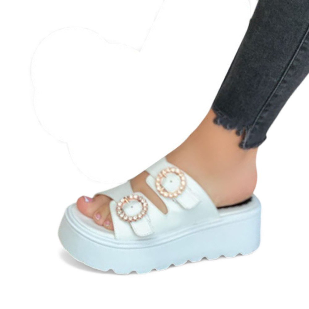 SANDALIA MUJER 1431L-50 PLATAFORMA 5 COLOR BLANCO - 1