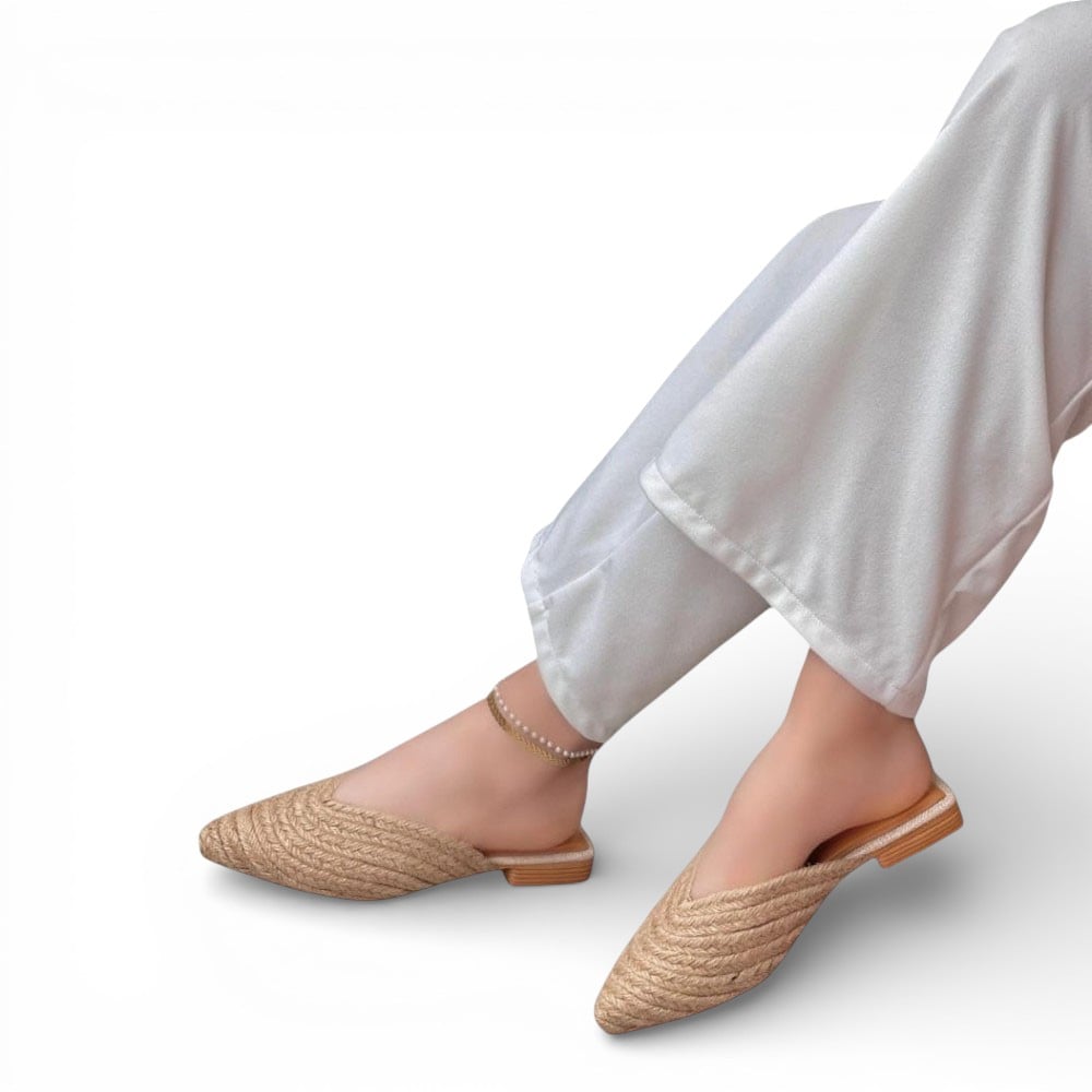 BALLERINA MUJER COCO-40 TACO 2 YUTE COLOR BEIGE - 1