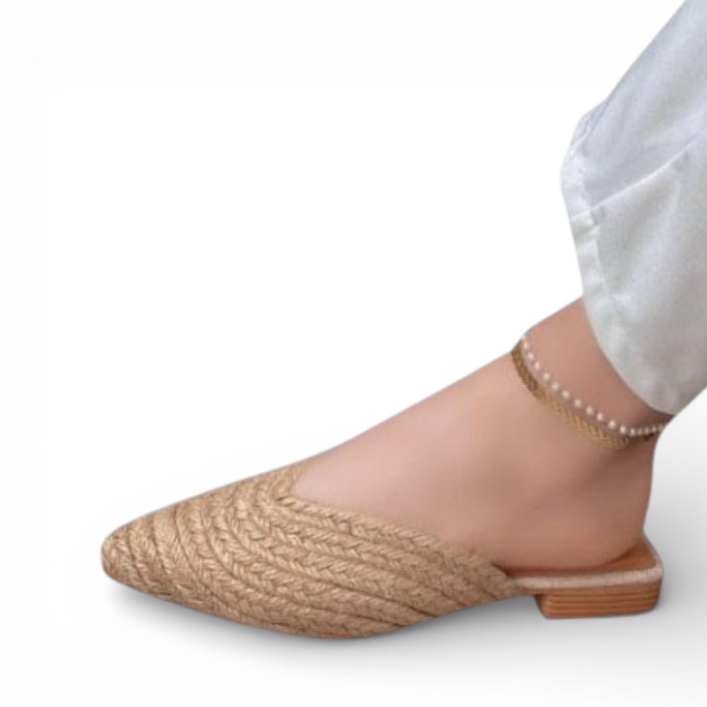 BALLERINA MUJER COCO-40 TACO 2 YUTE COLOR BEIGE - 2