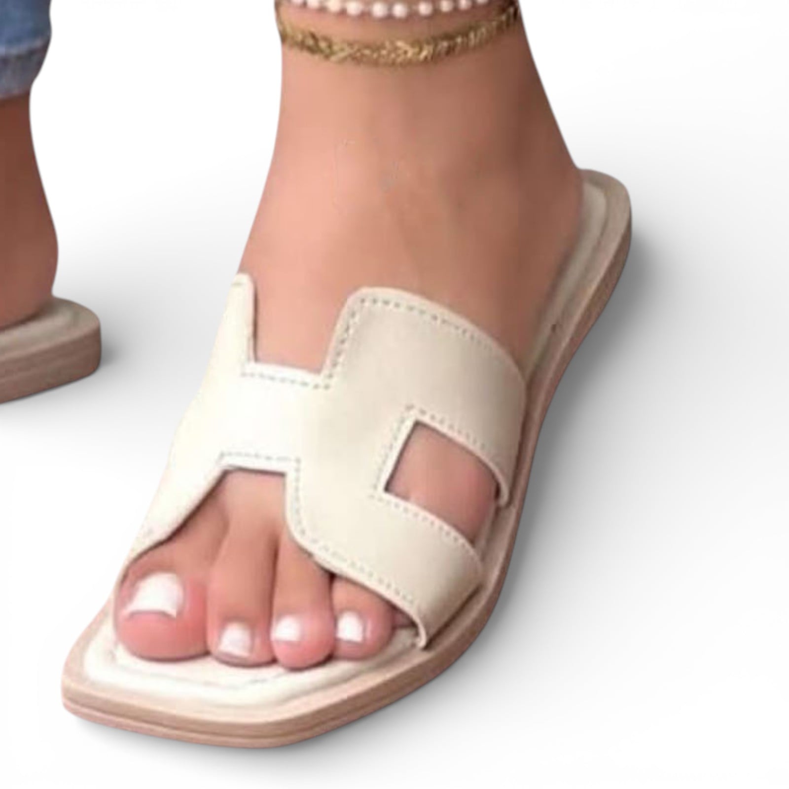 SANDALIA MUJER HH VERANO 1299 -35 COLOR BLANCO - 1