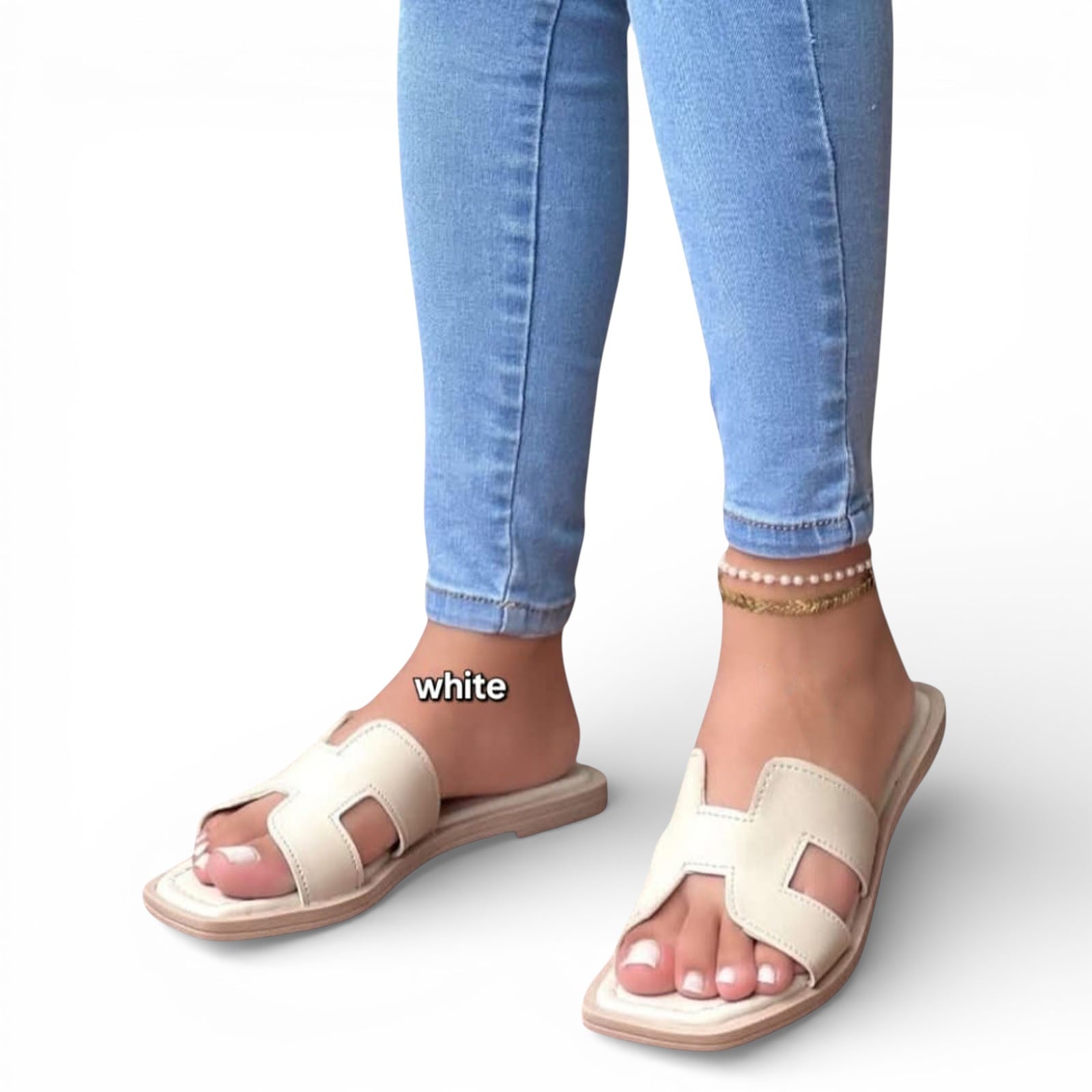 SANDALIA MUJER HH VERANO 1299 -35 COLOR BLANCO - 2