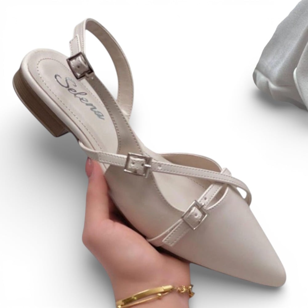 BALLERINA MUJER COCO-40 ANTITRANSPIRANTE TACO 2 COLOR BEIGE - 1