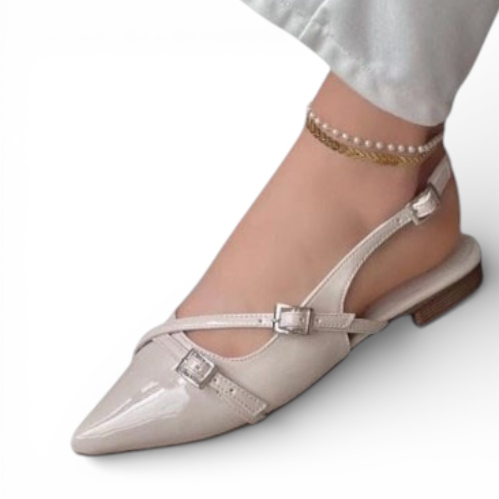 BALLERINA MUJER COCO-40 ANTITRANSPIRANTE TACO 2 COLOR BEIGE - 2