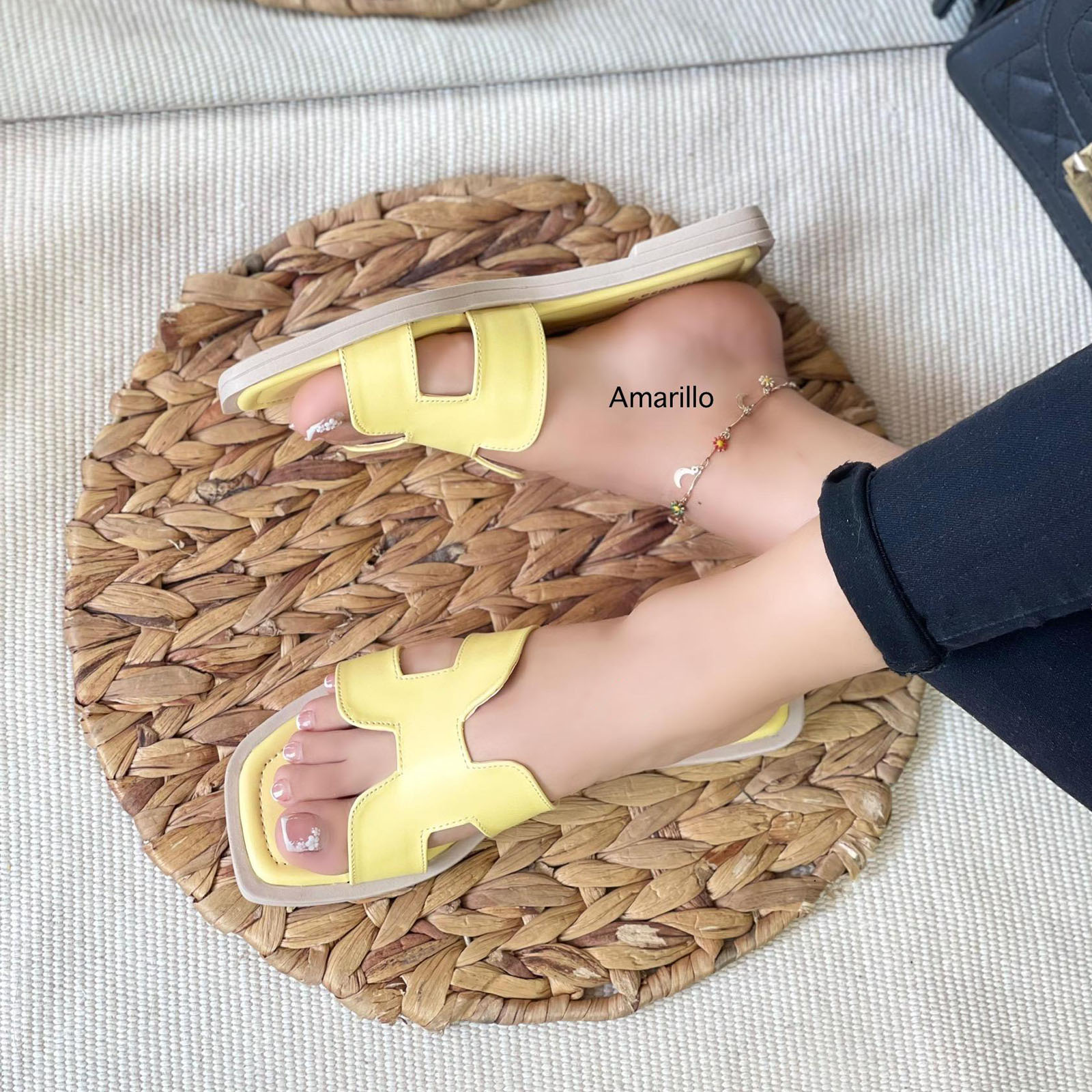 SANDALIA MUJER HH VERANO 1299 -35 COLOR AMARILLO - 3