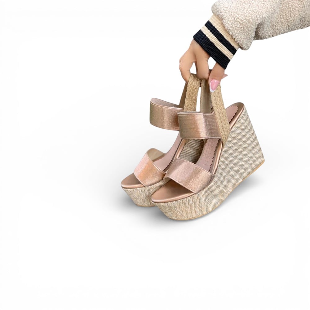 SANDALIA MUJER LIGA X9 2086L-55 COLOR DORADO - 1