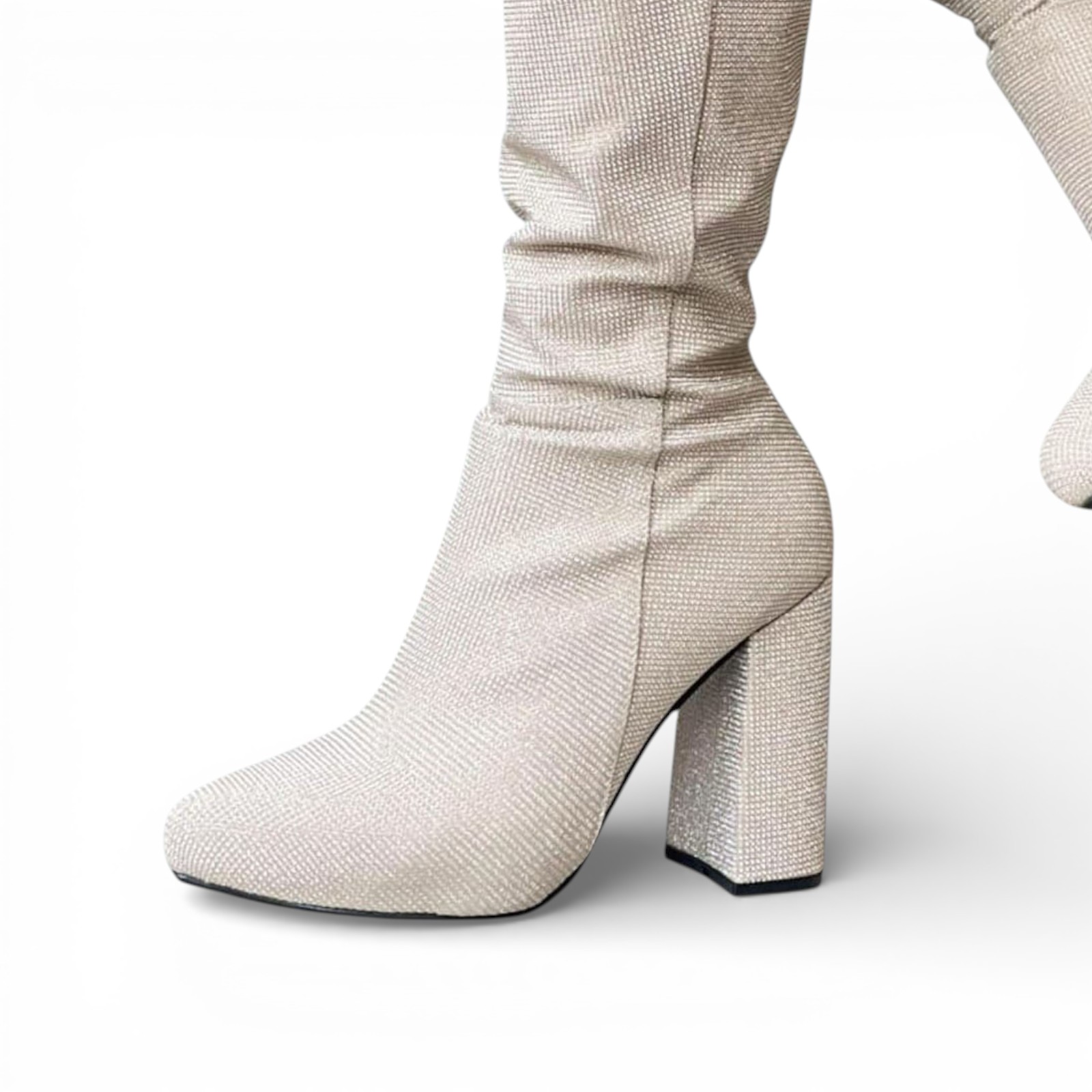 BOTA MUJER 1299-90 TEXTURA TACO #9 COLOR BRONCE - 1