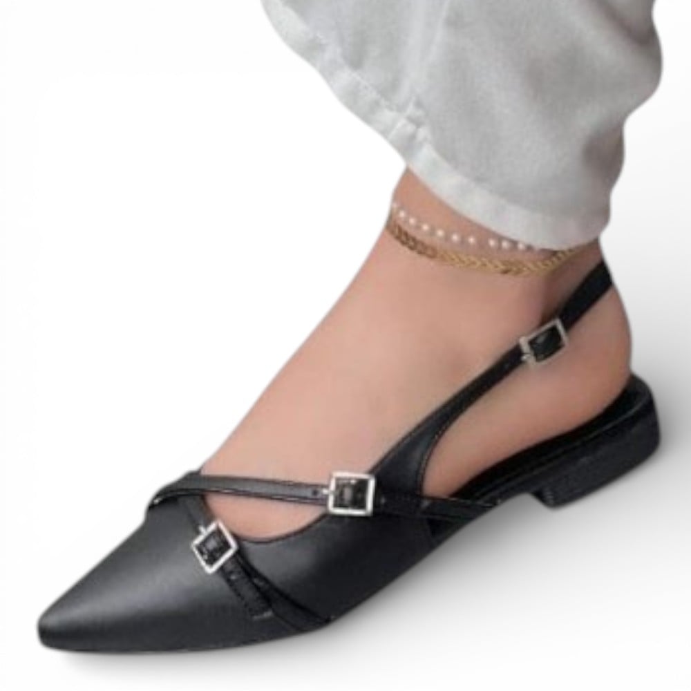 BALLERINA MUJER COCO-40 ANTITRANSPIRANTE TACO 2 COLOR NEGRO - 2