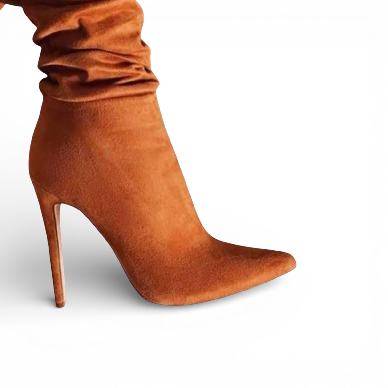 BOTIN MUJER CORRUGADO 1299 - 68 AGUJA TACO #9 COLOR CAMEL - 1