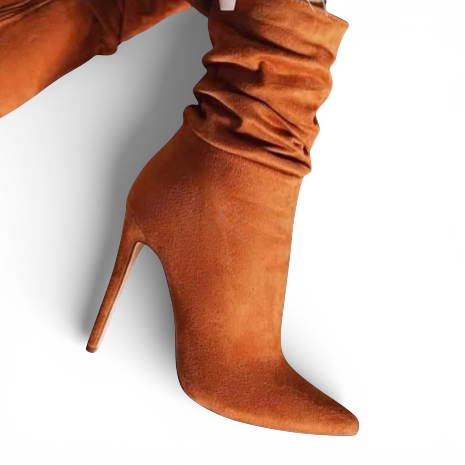 BOTIN MUJER CORRUGADO 1299 - 68 AGUJA TACO #9 COLOR CAMEL - 2