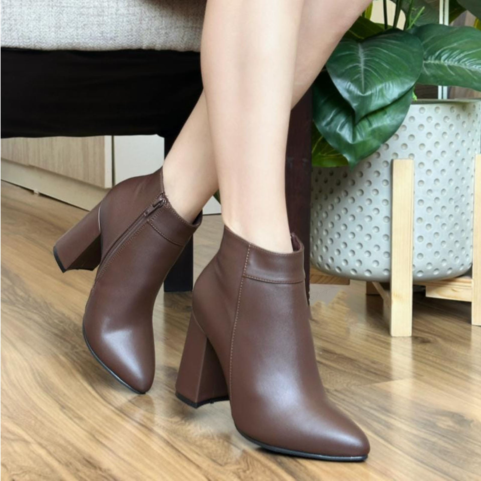 BOTIN MUJER CLASICA TACO 9 2086L-60 MARRON - 4