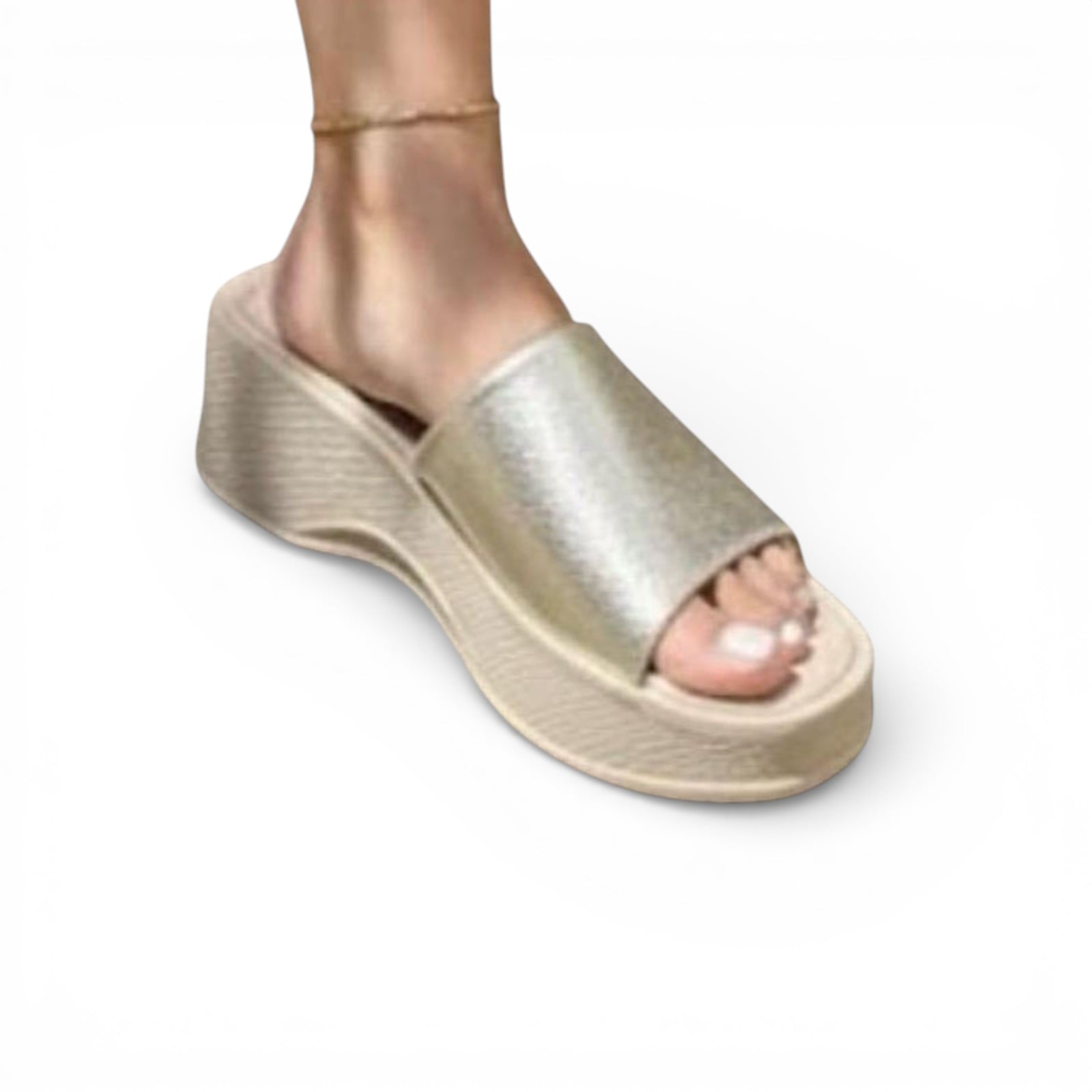 SANDALIA MUJER AMELIA 1299-50 TACO #5 COLOR DORADO - 1